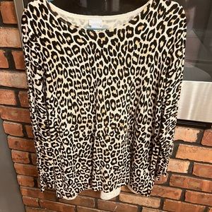 Chicos leopard tunic sweater